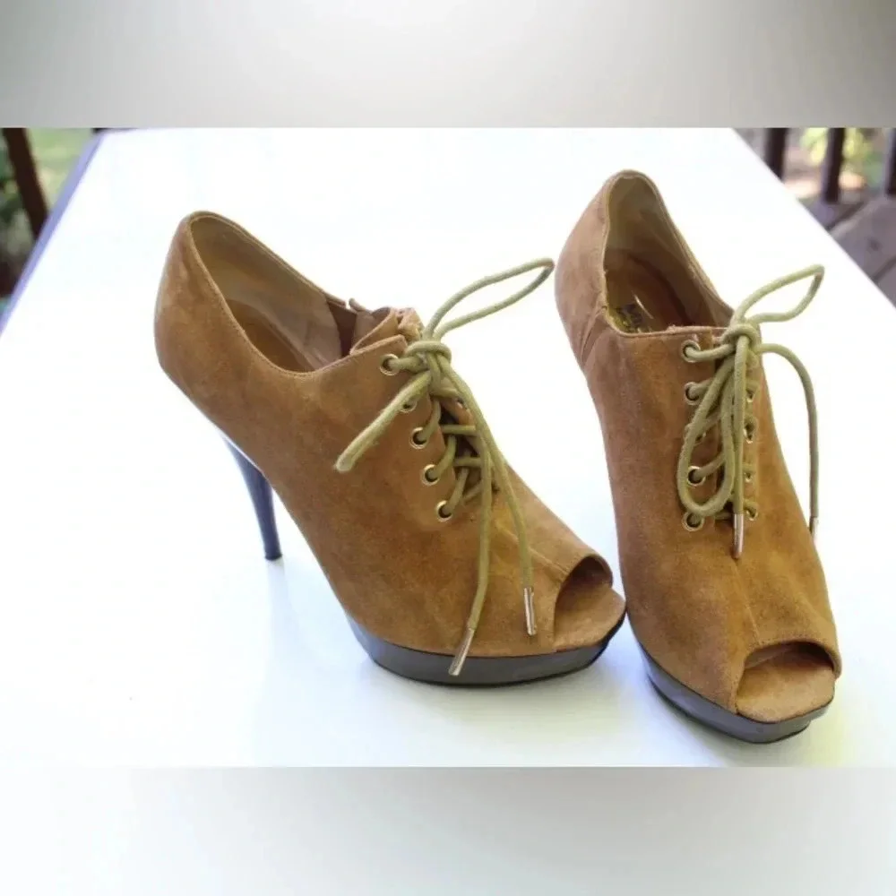 Michael Kors peep toe booties
